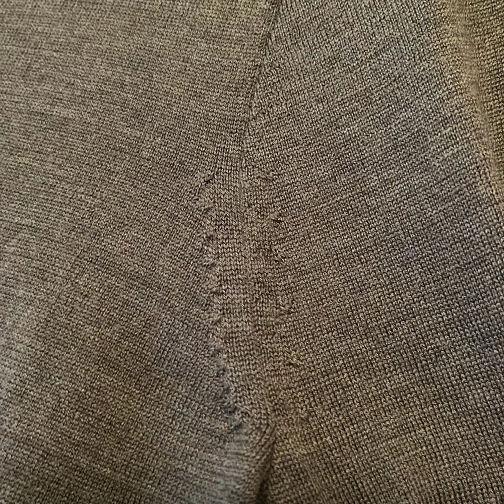 J.Crew J crew MED olive green crew neck long sleeve thin wool merino sweater EUC